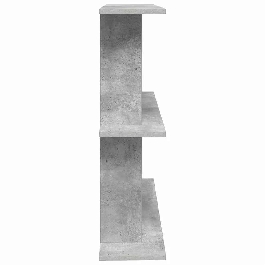Étagère Murale Montage mural Gris béton 100 x 20 x 75 cm - 4