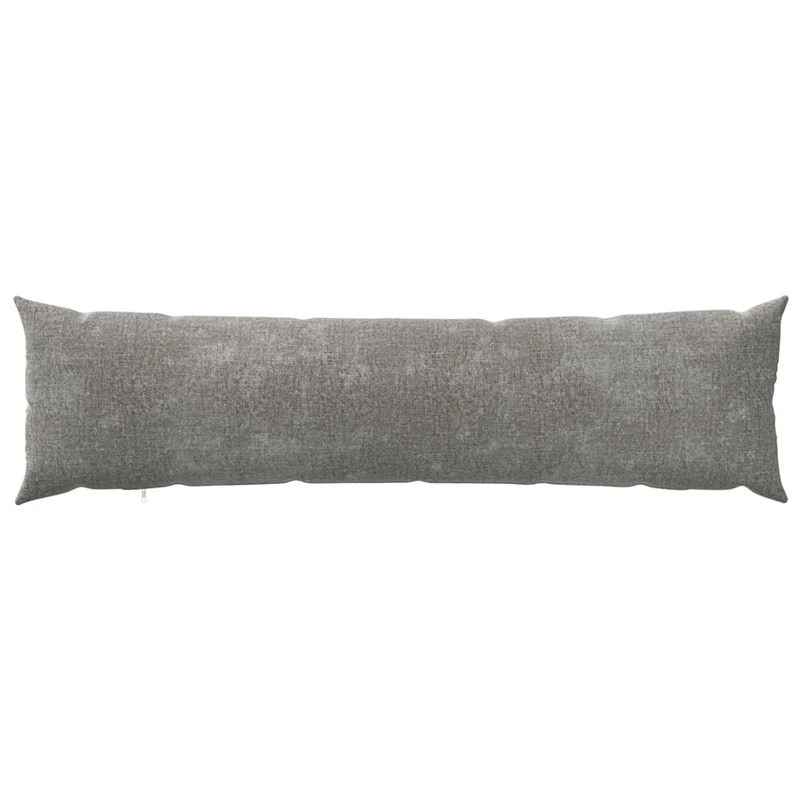 Housse de coussin HEERLEN Gris clair 40 x 145 cm Tissu Chenille - 2