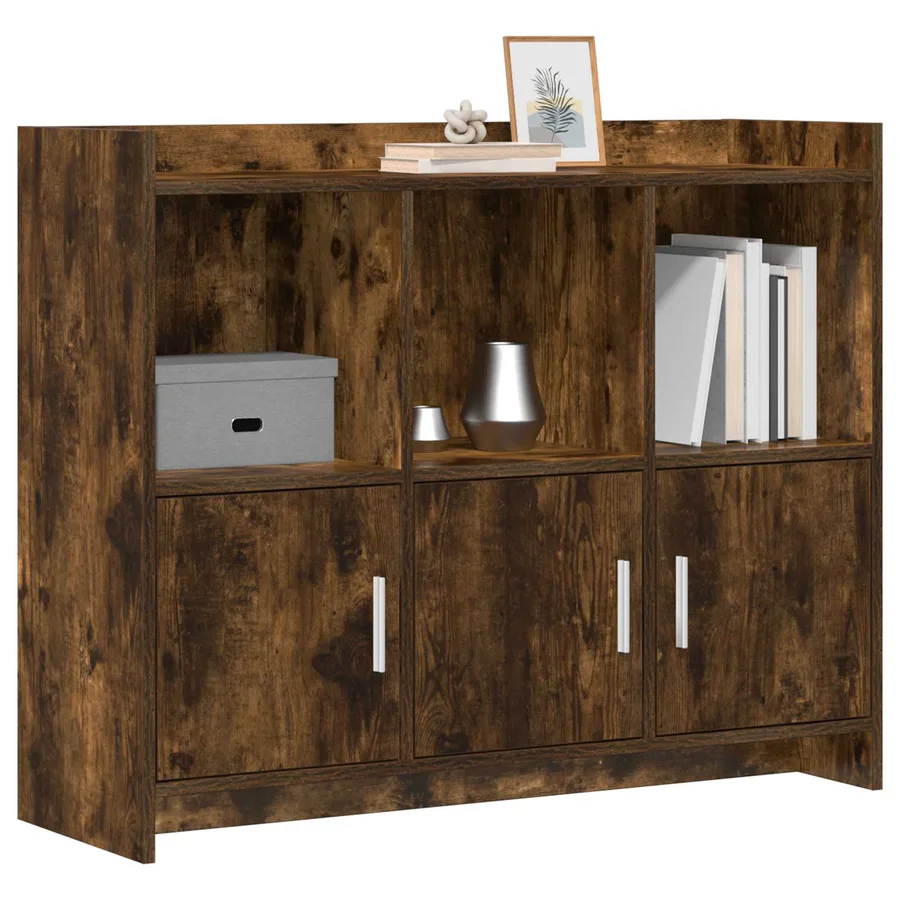 Buffet Chêne fumé 98,5 x 33 x 80 cm Bois d'ingénierie - 3