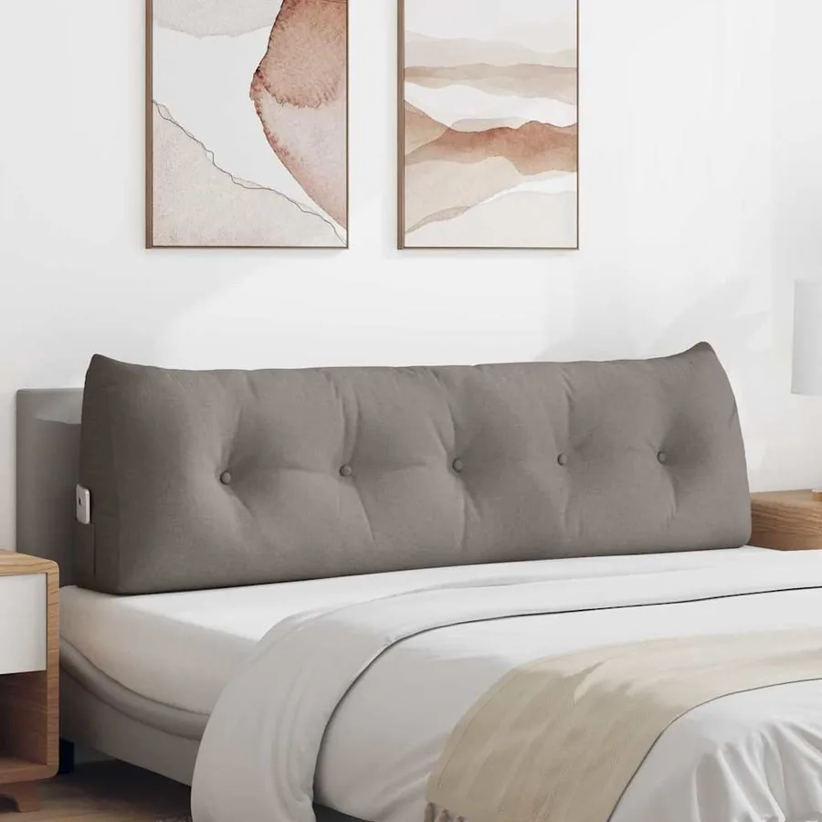 Coussin de Dos Taupe 160 x 24 x 50 cm tissu