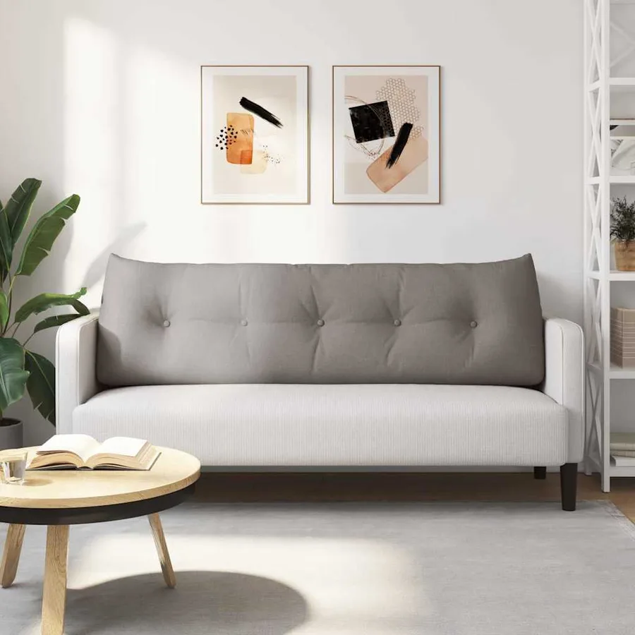 Coussin de Dos Taupe 160 x 24 x 50 cm tissu - 4