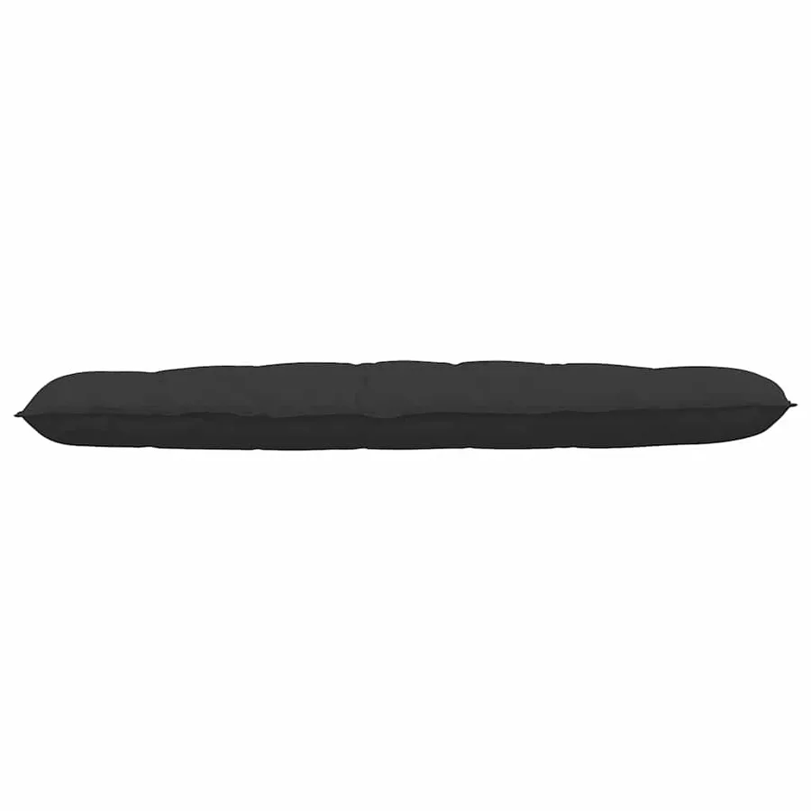 Coussin de Dos Noir 180 x 50 cm Tissu en microfibre - 5