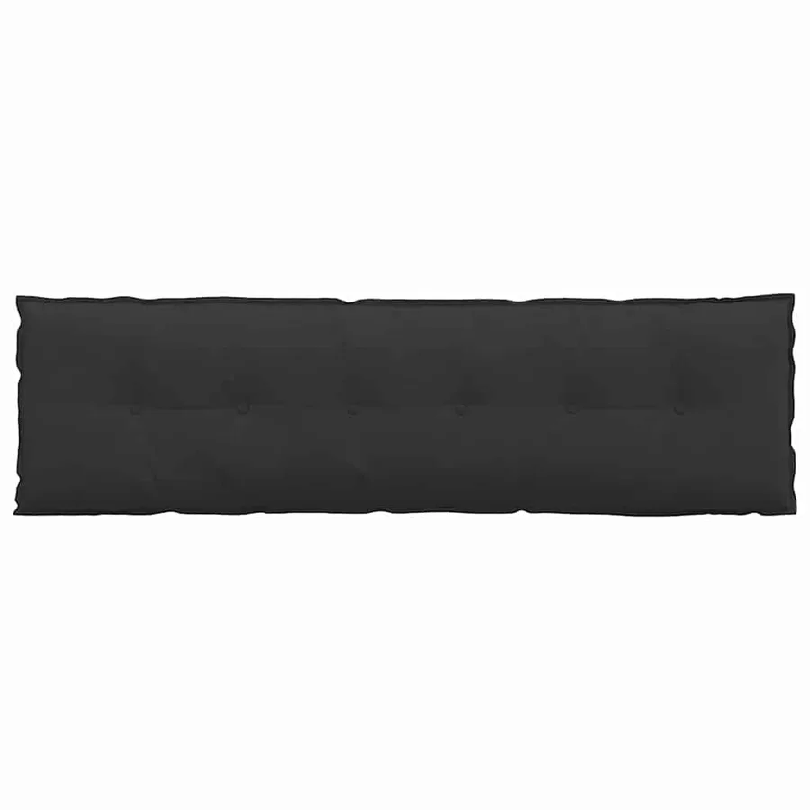 Coussin de Dos Noir 180 x 50 cm Tissu en microfibre - 6