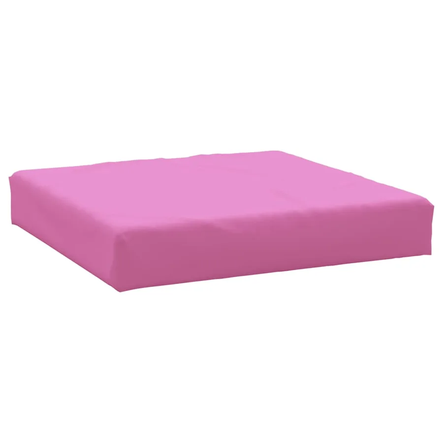 Coussin de palette rose 60x60x8 cm tissu oxford - 2