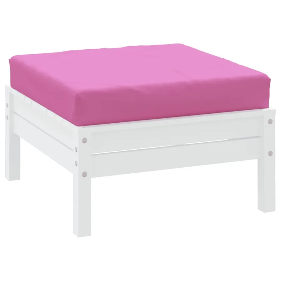 Coussin de palette rose 60x60x8 cm tissu oxford - 3