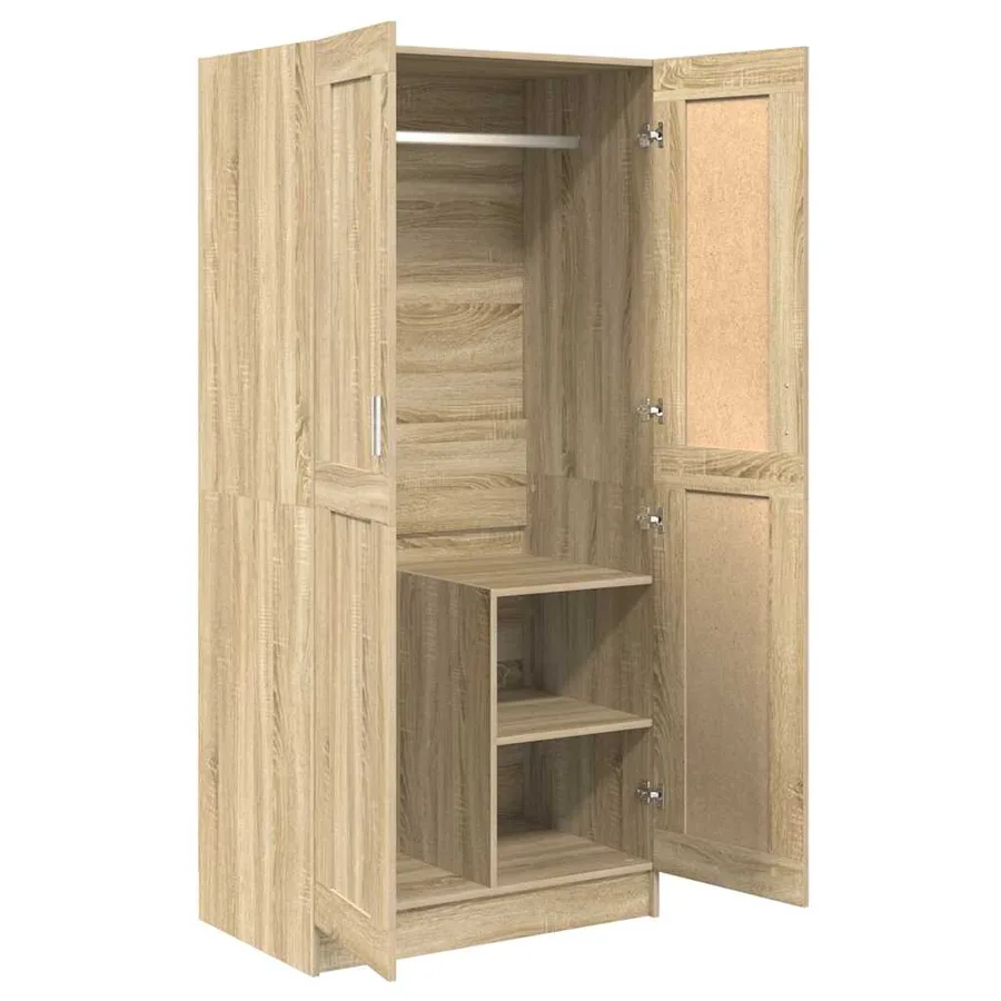 Garde-robe Chêne sonoma 82,5x51,5x180 cm Aggloméré - 5
