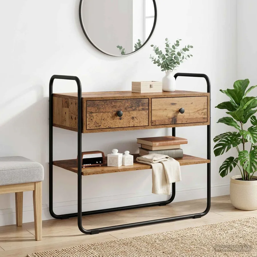 Table console Bois ancien 100 x 40 x 75 cm Bois d'ingénierie