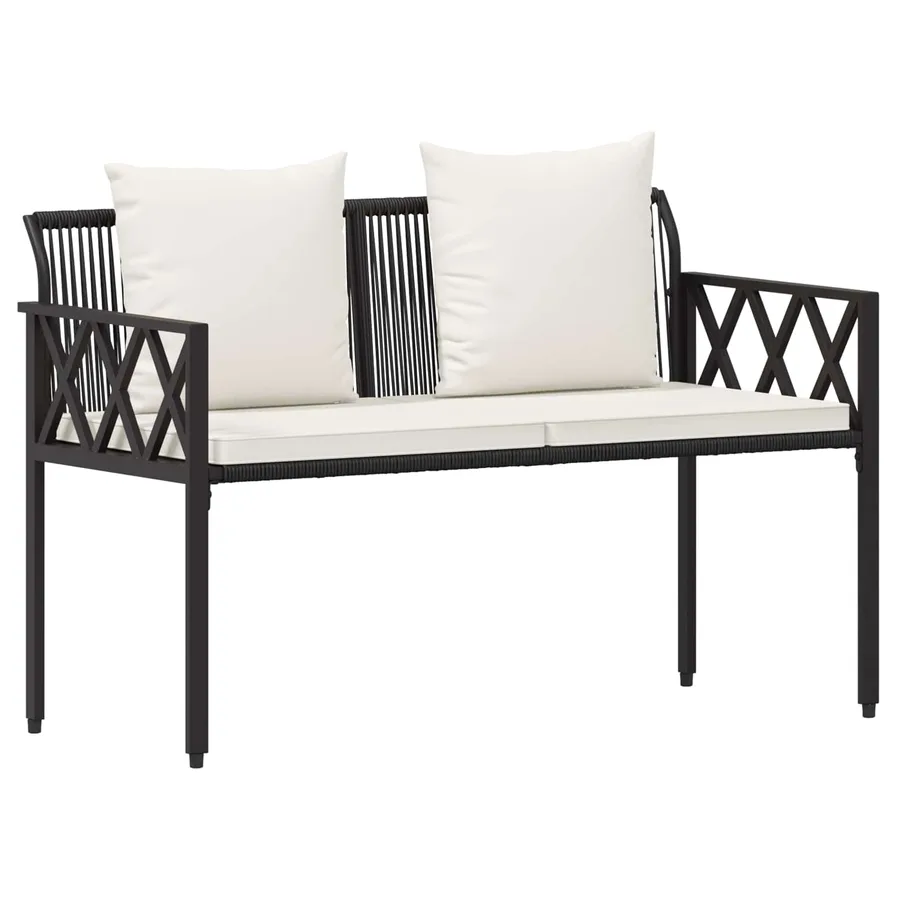 Bancs d'extérieur 2 -Seater 116 x 56 x 75 cm polyrotin - 2