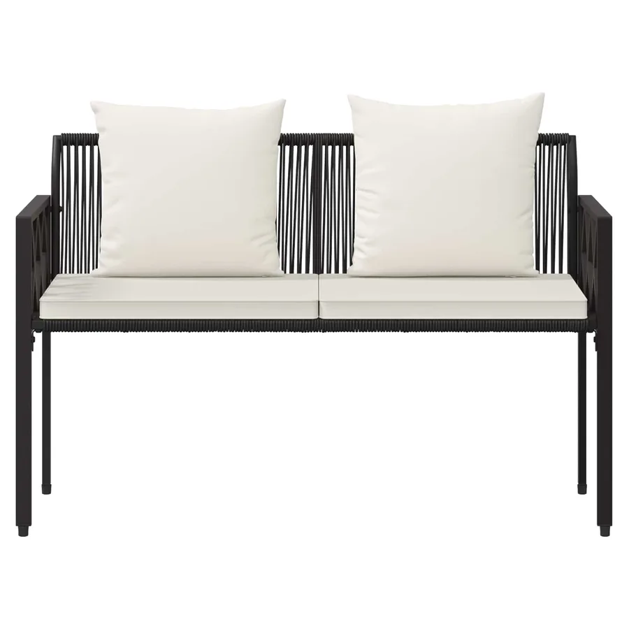 Bancs d'extérieur 2 -Seater 116 x 56 x 75 cm polyrotin - 5