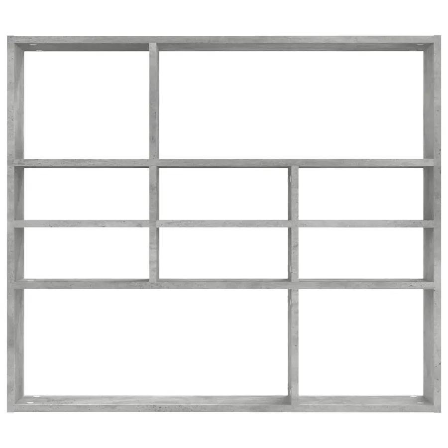 Étagère murale Gris béton 90x16x78 cm Bois d’ingénierie - 4