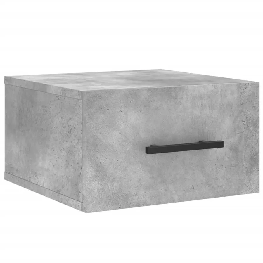 Tables de chevet murales 2 pcs gris béton 35x35x20 cm - 3