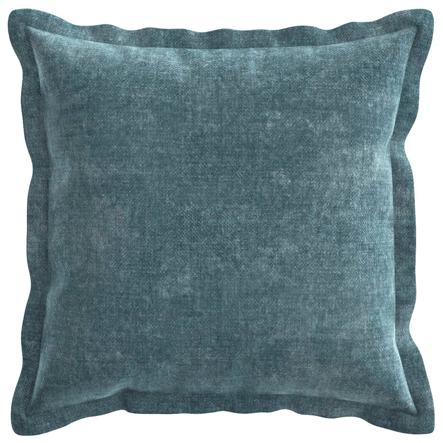 Housse de coussin 12 pcs HOUTEN Bleu 50 x 50 cm Tissu Chenille - 2