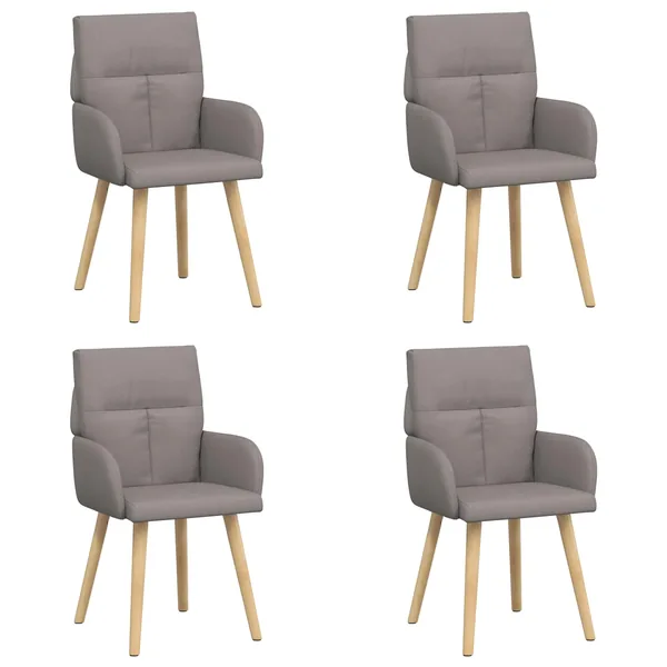 Chaises de salle à manger 4 pcs Tissu Taupe 60 x 56 x 96 cm