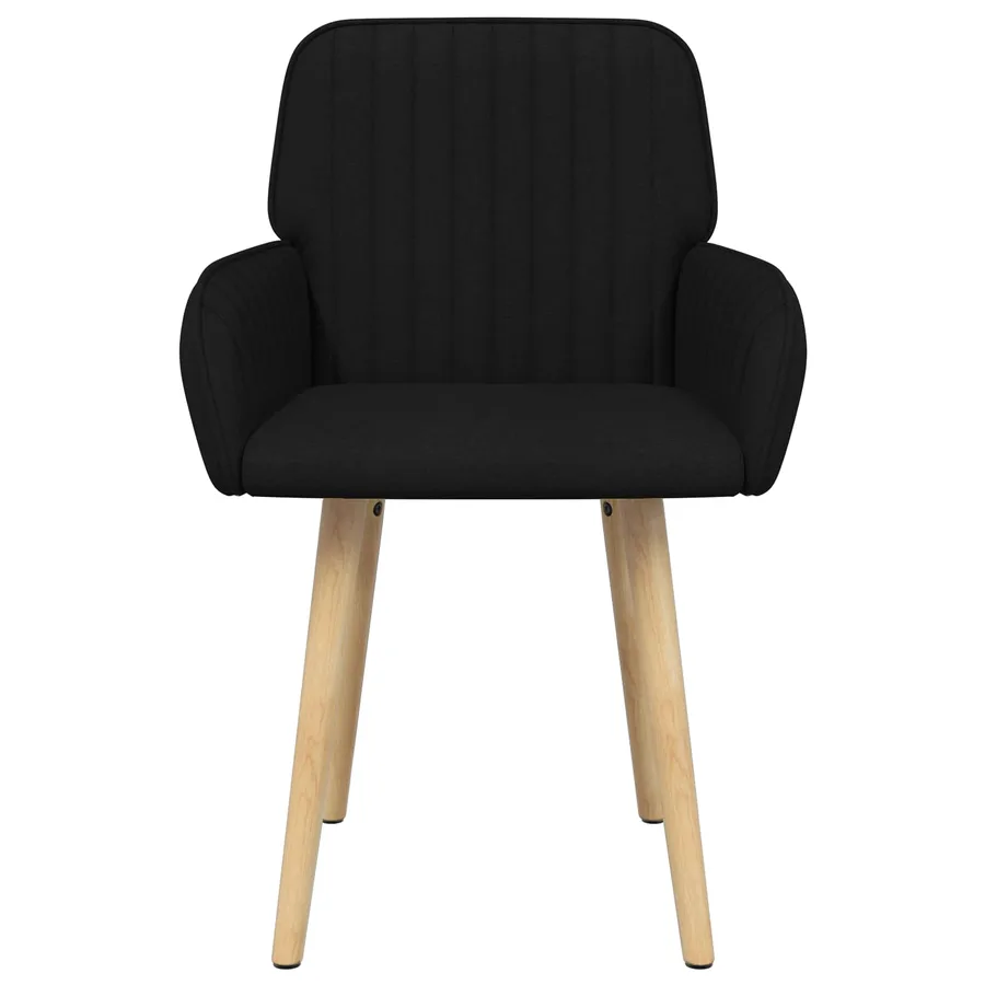 Chaises de salle à manger 2 pcs Tissu Noir 56,5 x 50 x 87,5 cm - 3