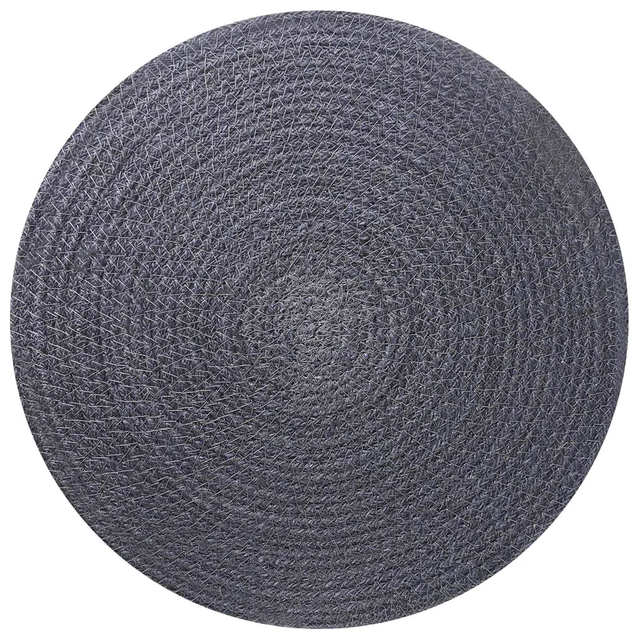 Placemets en jute 6 pcs Gris foncé Ø 30 cm 100 % jute Tossa - 2