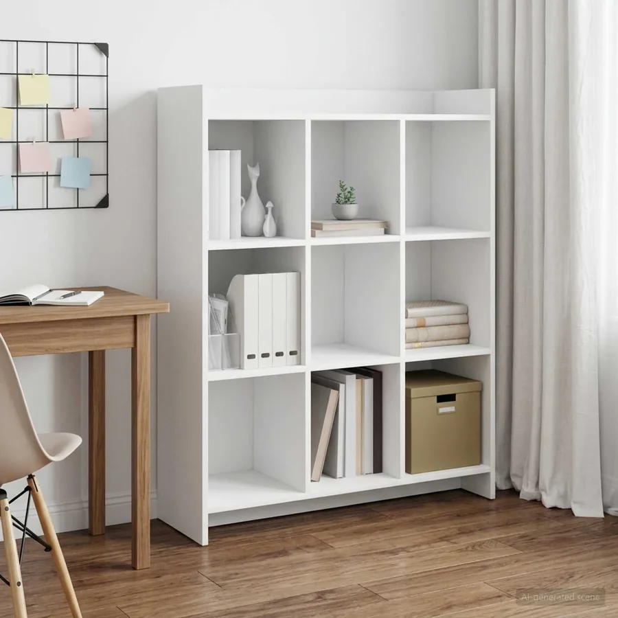 Bibliothèque Blanc 87,5 x 30 x 111 cm Bois d'ingénierie