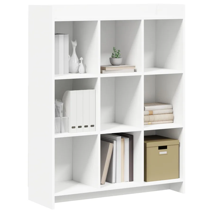 Bibliothèque Blanc 87,5 x 30 x 111 cm Bois d'ingénierie - 3