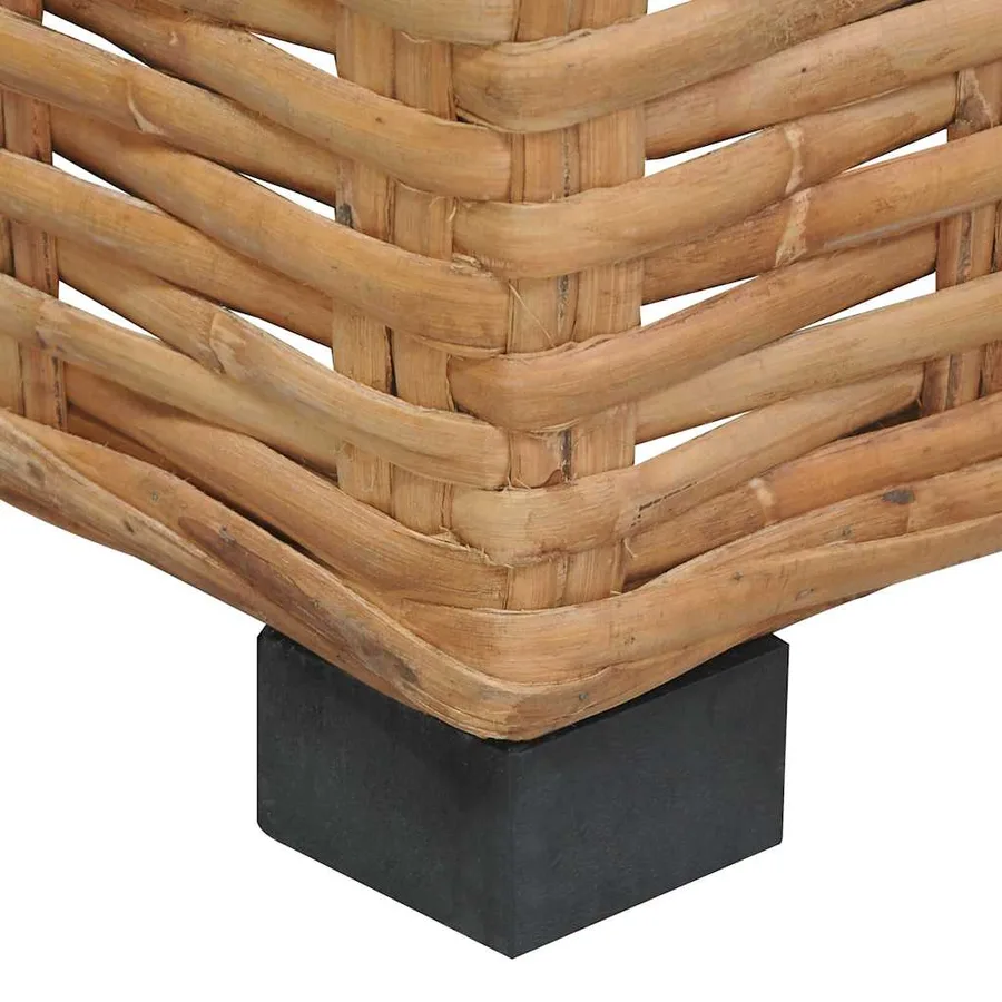 Canapé d'angle avec coussins Rotin naturel - 7