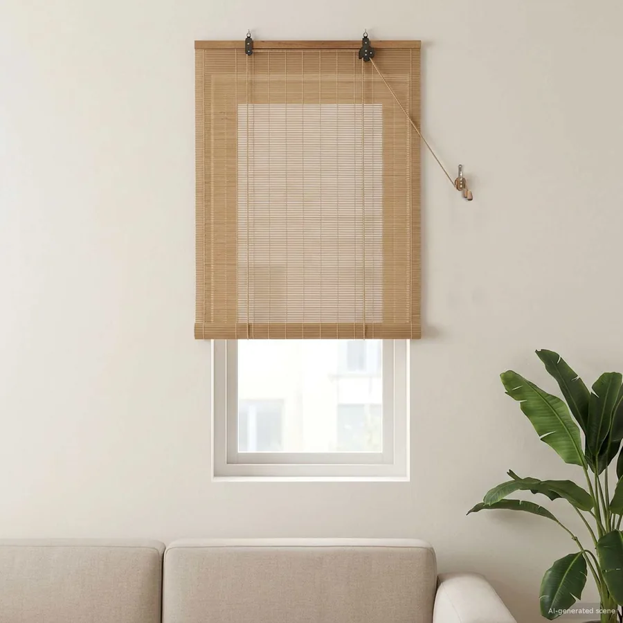 Store enrouleur Marron 40 x 160 cm Bambou
