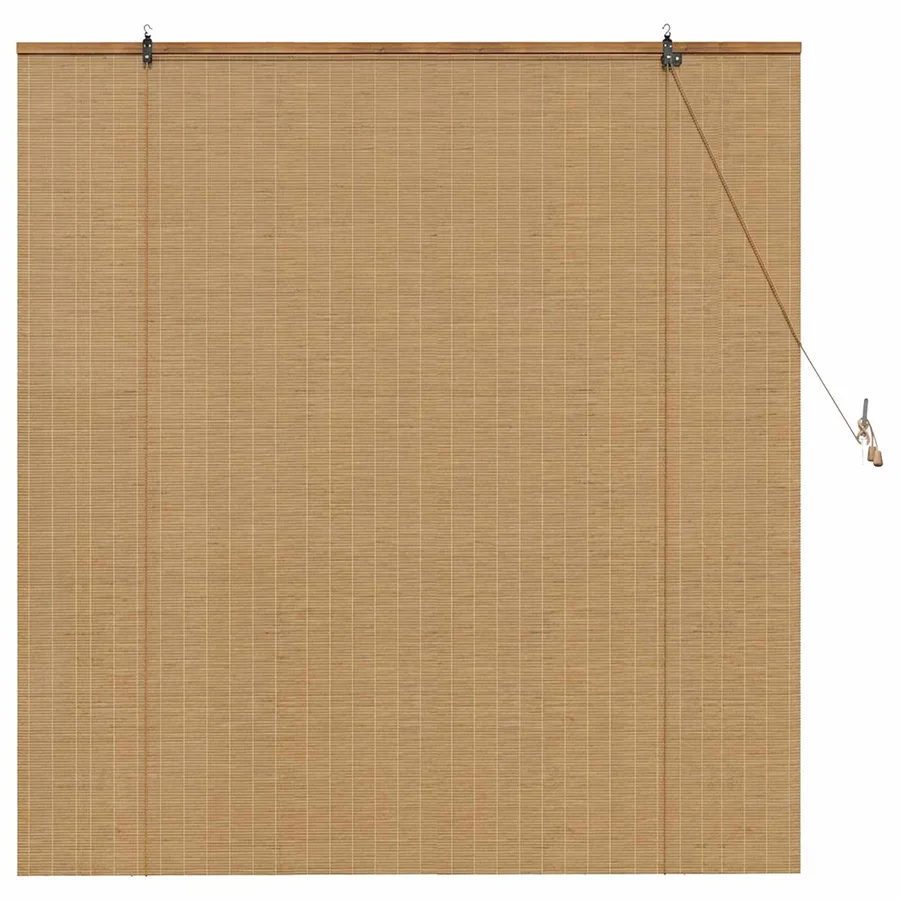 Store enrouleur Marron 160 x 160 cm Bambou - 3