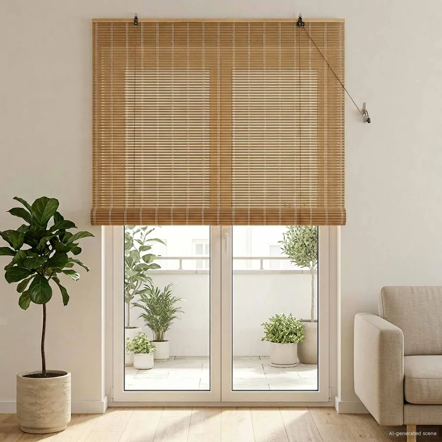 Store enrouleur Nature 160 x 220 cm Bambou