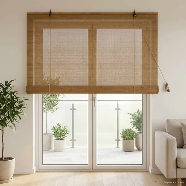 Store enrouleur Marron 150 x 220 cm Bambou