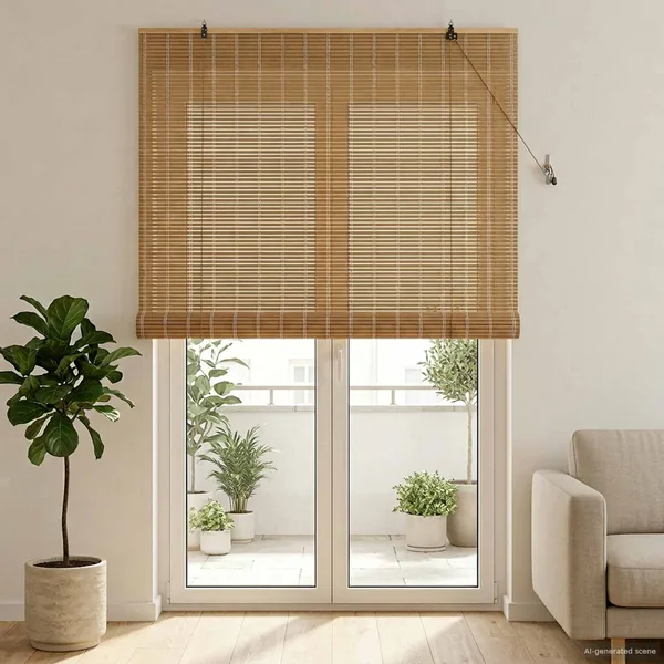 Store enrouleur Nature 130 x 220 cm Bambou