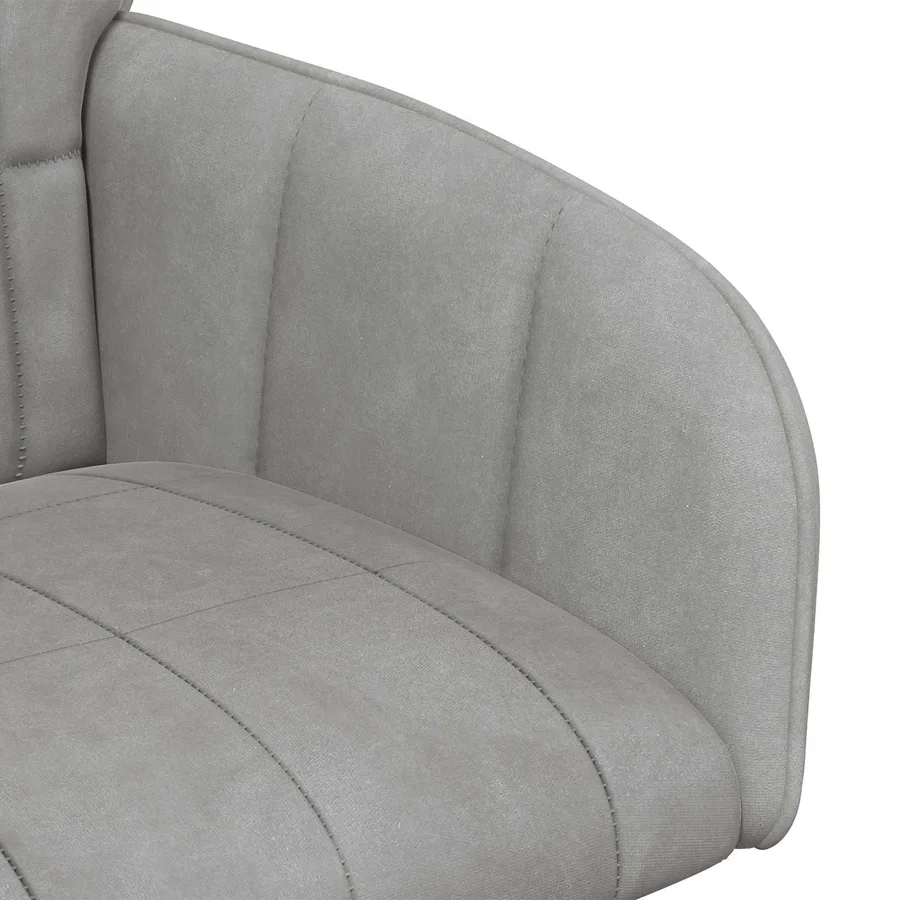 Chaises de salle à manger 6 pcs Velours Gris clair - 6