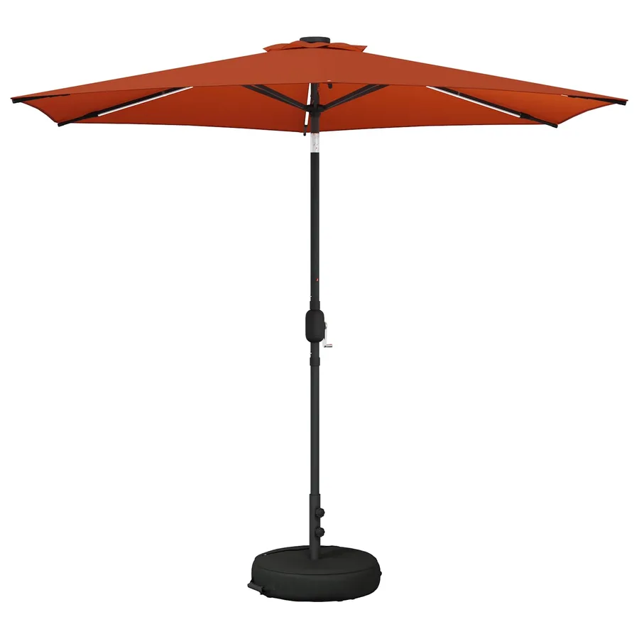 Parasol de jardin avec lumières LED et base 270 x 270 cm - 2