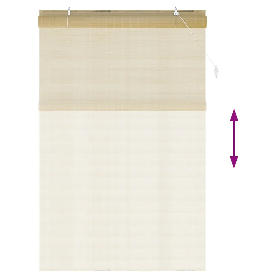 Store enrouleur Naturel 160 x 220 cm Bambou - 5