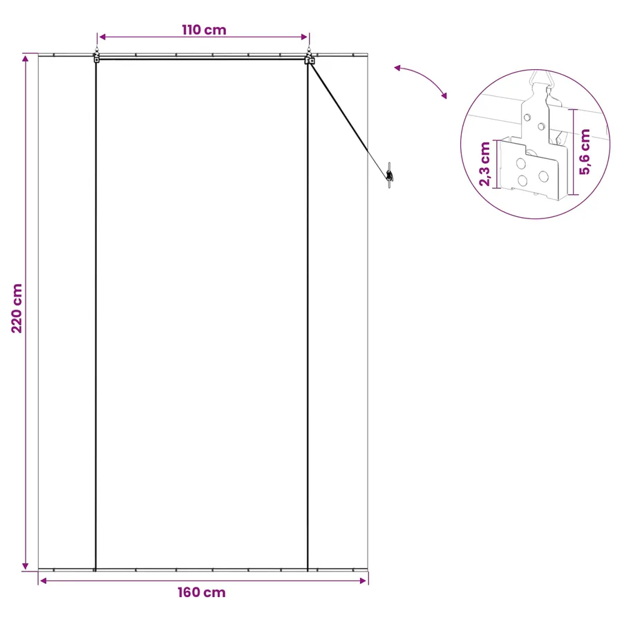 Store enrouleur Naturel 160 x 220 cm Bambou - 7