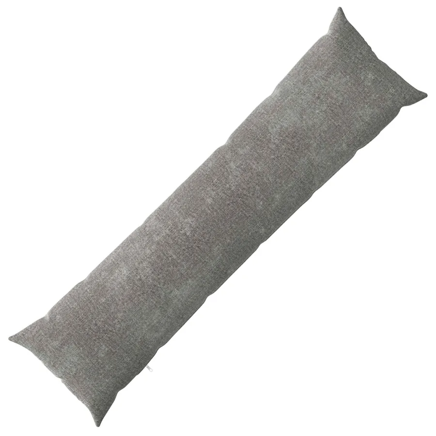 Housse de coussin HEERLEN Gris foncé 40 x 145 cm Tissu Chenille