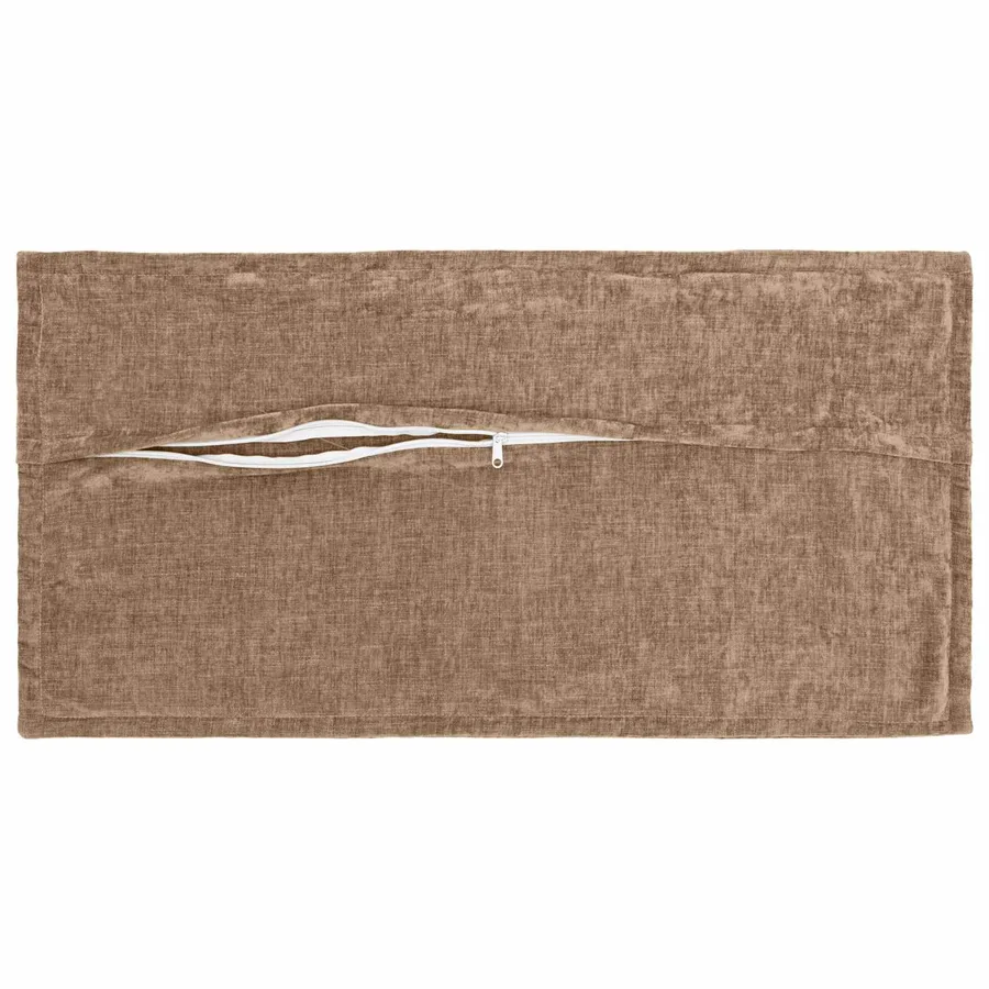 Housse de coussin 2 pcs HOUTEN Marron 40 x 80 cm Tissu Chenille - 3