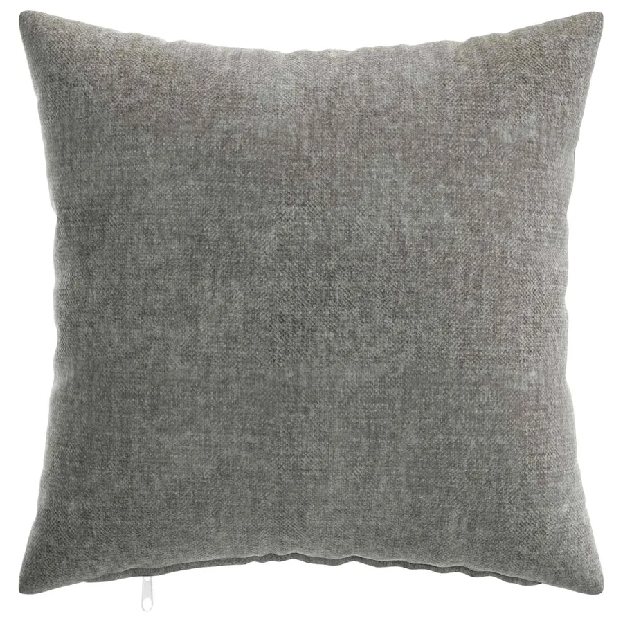 Housse de coussin 2 pcs HEERLEN Gris foncé 40 x 40 cm - 2