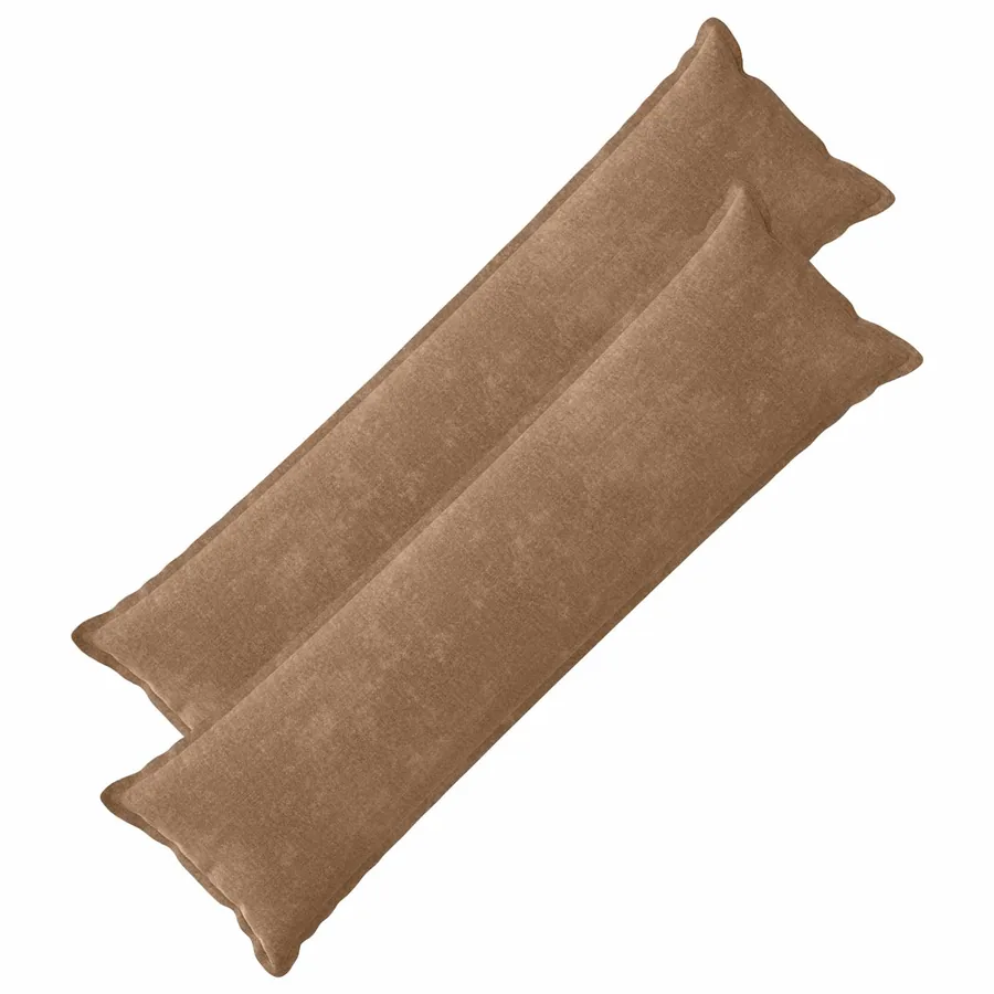 Housse de coussin 2 pcs HOUTEN Marron 40 x 145 cm