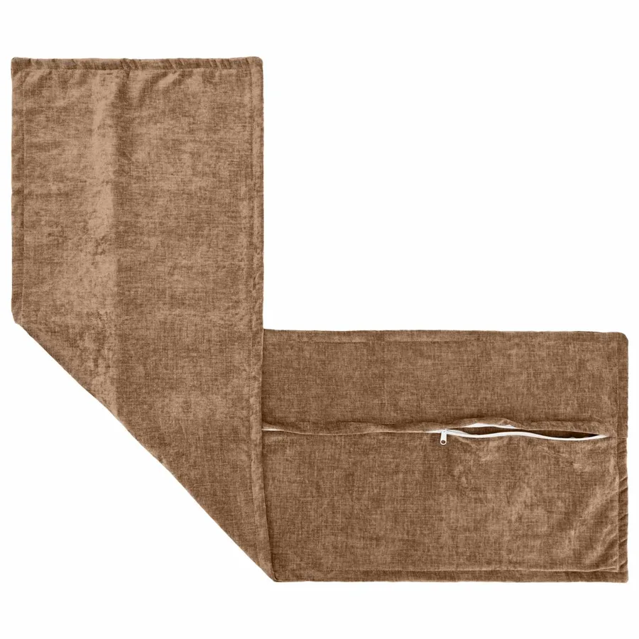 Housse de coussin 2 pcs HOUTEN Marron 40 x 145 cm - 3