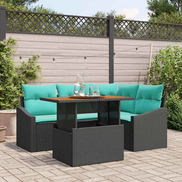 Ensemble de canapé de jardin 5 pc 4-Nombre de places