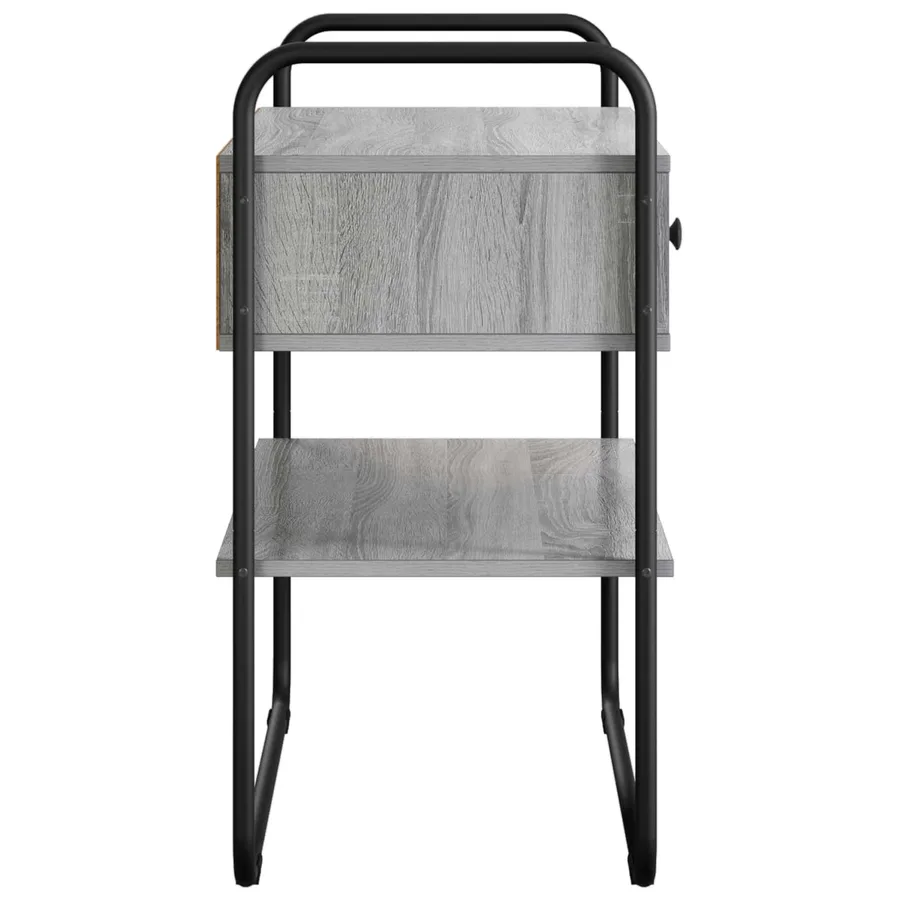 Table console Sonoma gris 80 x 40 x 75 cm Bois d'ingénierie - 6