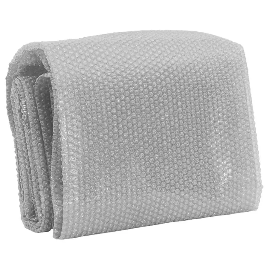 Film solaire de piscine flottant PE 381 cm Gris - 3