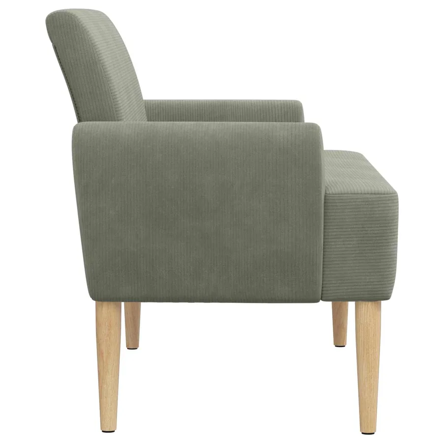 Canapé love seat avec capitonnage en boutons Gris clair - 4