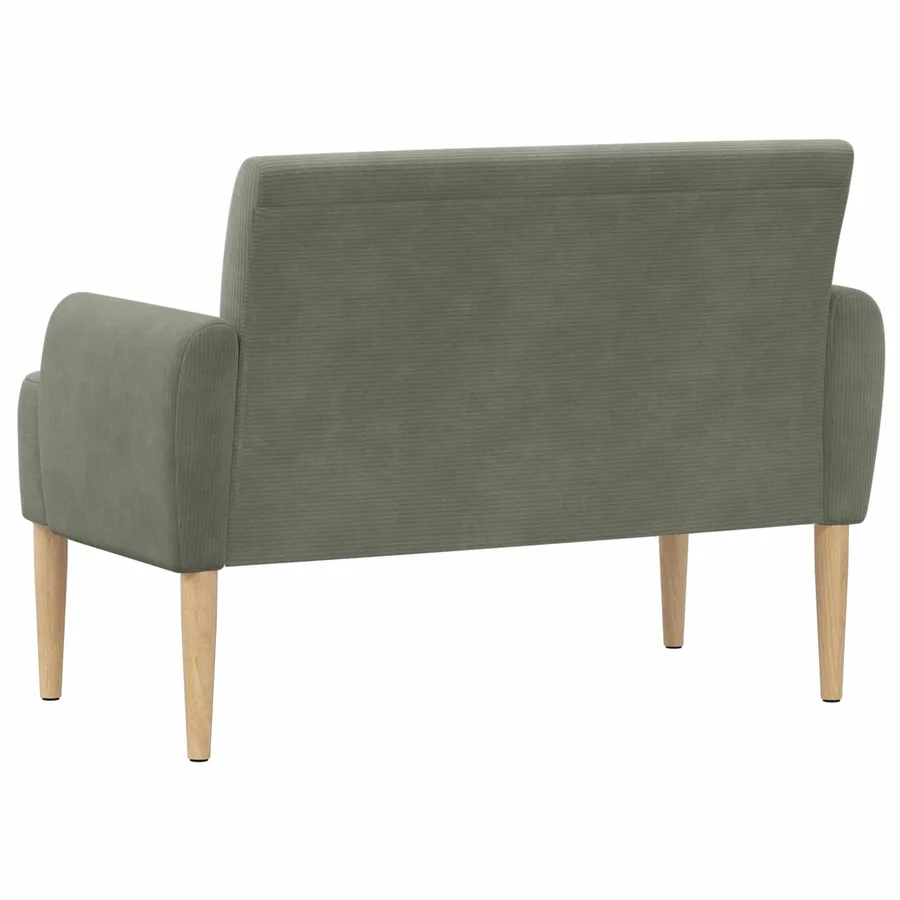 Canapé love seat avec capitonnage en boutons Gris clair - 5