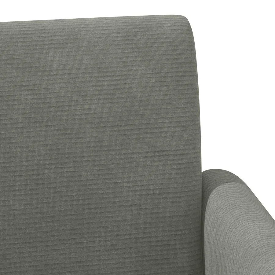 Canapé love seat avec capitonnage en boutons Gris clair - 7