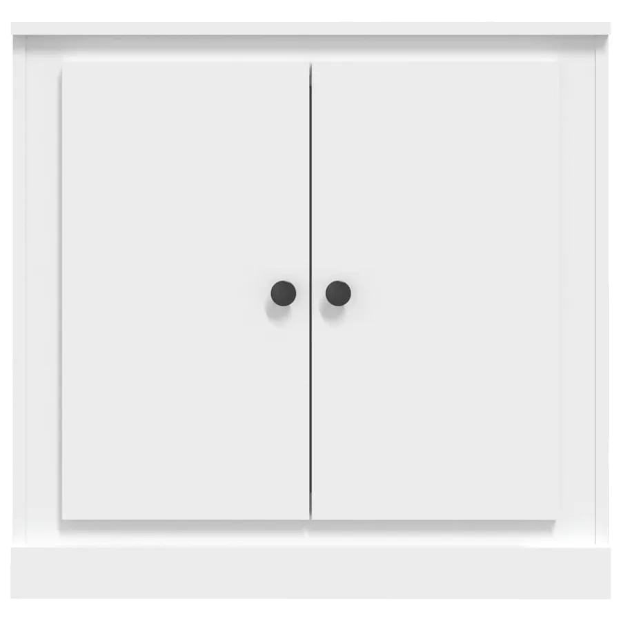 Buffet blanc 70x35,5x67,5 cm bois d'ingénierie - 6
