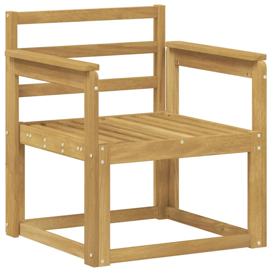 Ensemble de canapés d'extérieur Bois d'Acacia Massif Blanc - 2
