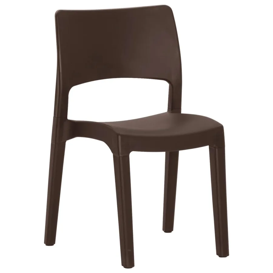 Chaises de jardin lot de 2 Moka Polypropylène - 3