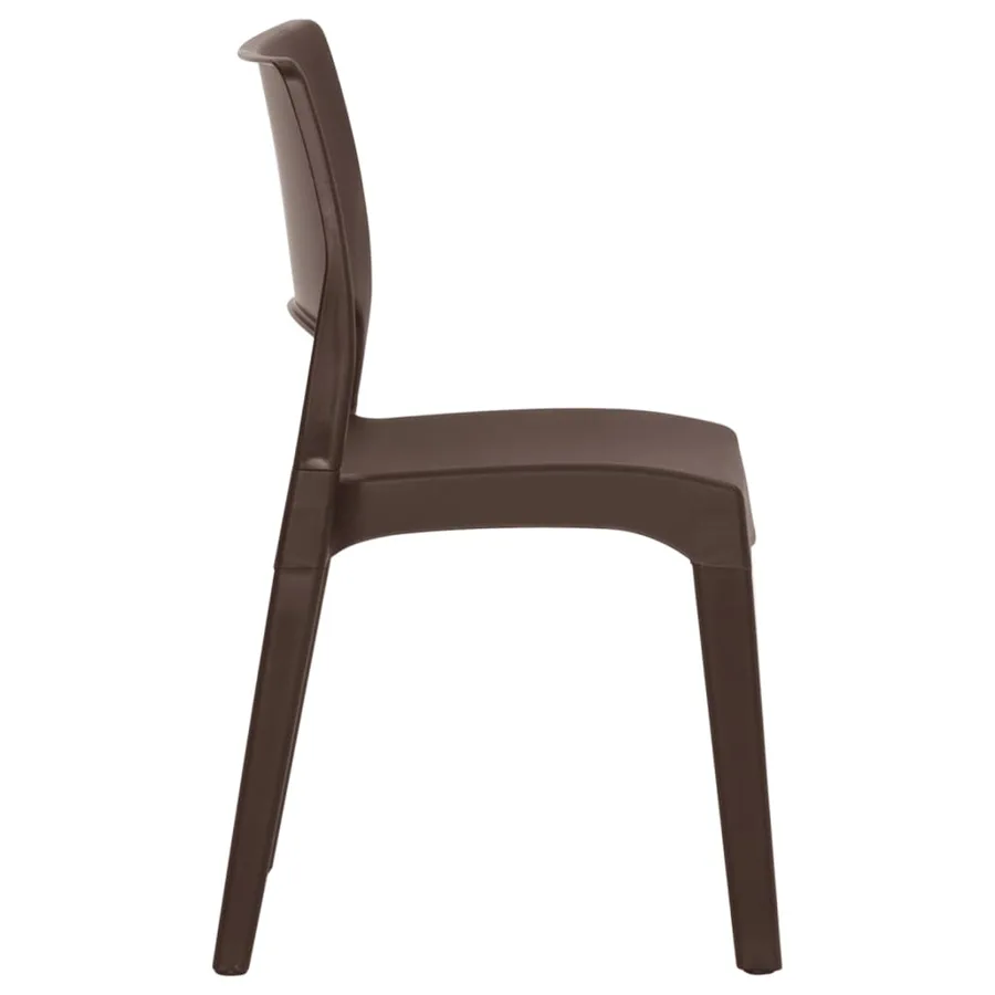 Chaises de jardin lot de 2 Moka Polypropylène - 5