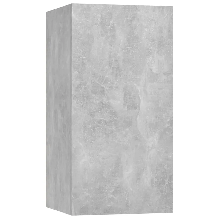 Ensemble de meubles TV 7 pcs Gris béton Bois d'ingénierie - 5