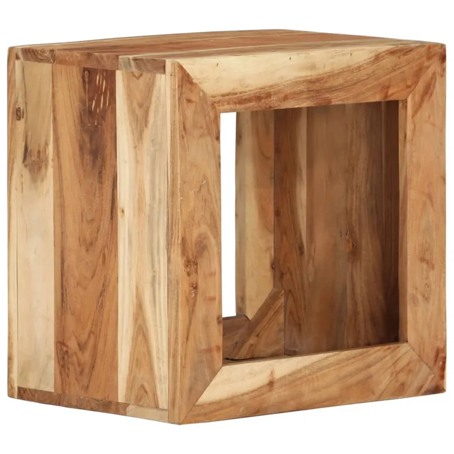 Tabouret 40x30x40 cm Bois d'acacia solide - 10