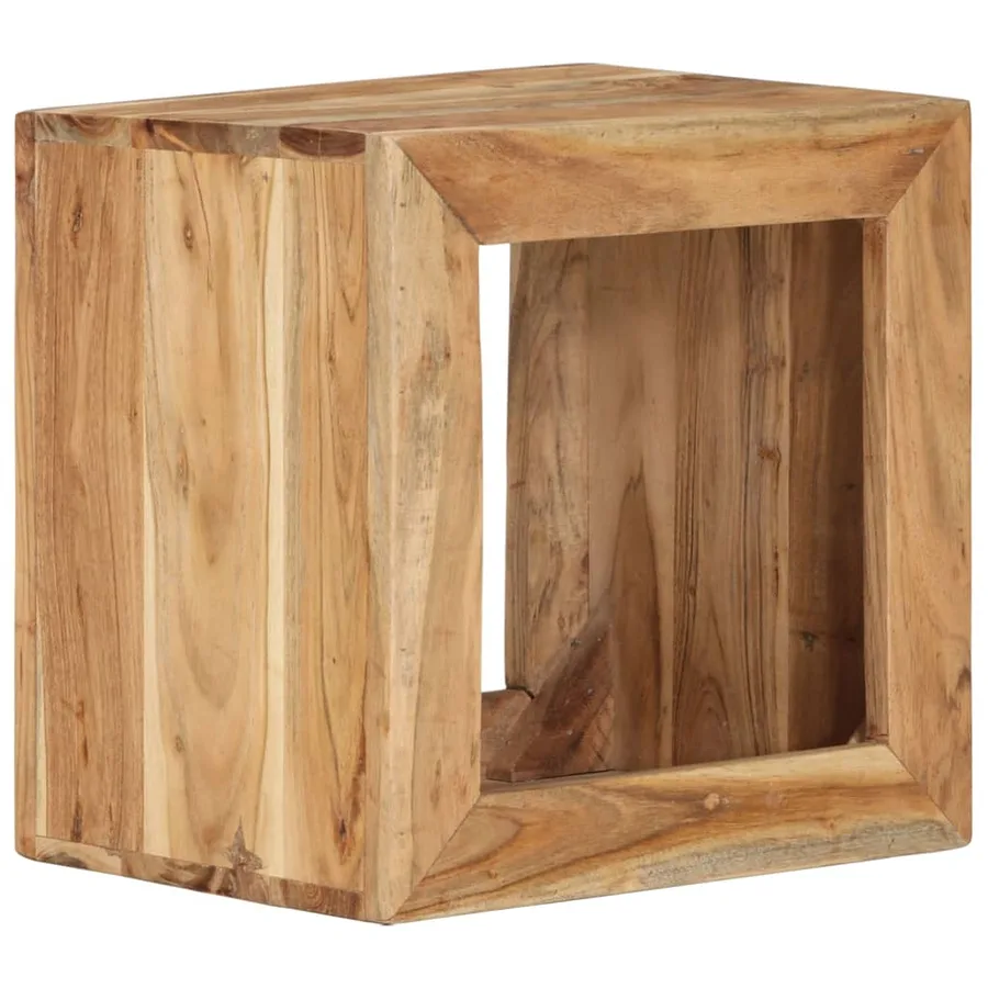 Tabouret 40x30x40 cm Bois d'acacia solide - 8