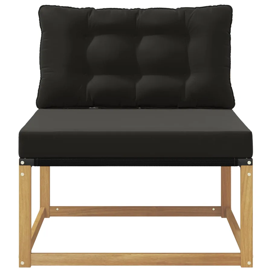 Sofa de milieu extérieur Blanc 79 x 83 x 73 cm acier - 4